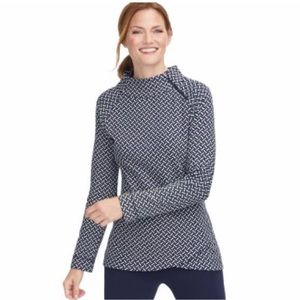 T by Talbots Women’s Mock Neck Asymmetrical Hem Sweater